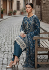 Winter - Riwaj - Printed Marina - 3 Pcs - Wool Shawl 25 - D#63