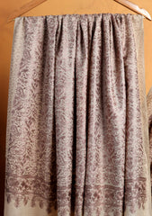 Pashmina Ari Work Jaaldar Shawl D#42 - Brown