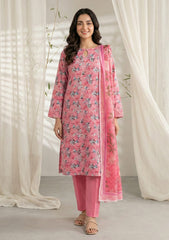 Lawn - Rubaaiyat - Chikankari 26 - Organza Dupatta - D#06 - Pink