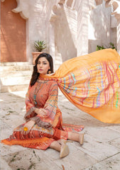 Winter Collection - Zara Meer - D/P Emb Peach- V09 - ART#05