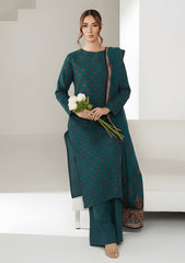 Winter - Riwaj - Printed Velvet Suit - D#43 - B Zink