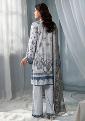 Winter - Meerak - Embroidered Linen 25 - Sky Blossom