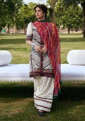 Lawn - Kahf Premium - Aangan Chiffon Prints 26 - KPS#02B - MEHRUBA