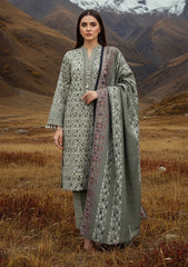 Winter - Riwaj - Printed Marina - 3 Pcs - Wool Shawl 25 - D#57