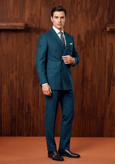 Dormeuil Imperial Jade Wool Fabric - D Green
