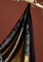 Pashmina Zari Jamawar Shawl D - 59 - Black