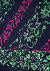 Pashmina Kashmiri Jaaldar Shawl D - 33 - Blue