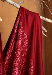 Pashmina Ari Work Jaaldar Shawl D#37 - Maroon