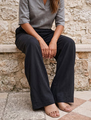 Pret - Moven - Cotton Linen Trouser - Black