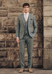 Dormeuil Dorsilk Wool & Silk Fabric - L Green