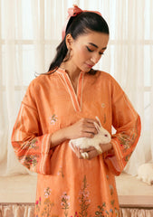 Lawn - Sahar - Selene Premium - 2 Pcs - STP25#02 - PEACH PETALS