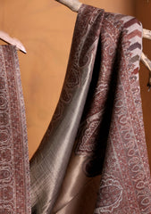Pashmina Zari Jamawar Shawl D#02 - Brown