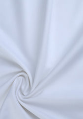 Elite Men TR Topical Red Selvage Plain Wash & Wear - White