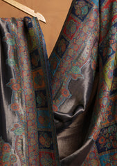 Pashmina Zari Jamawar Shawl D#18 - N Blue