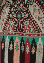 Pashmina Jamawar Shawl D - 53 - Black