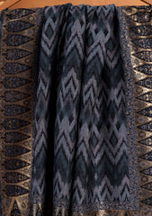 Pashmina Zari Jamawar Shawl D#102 - Black