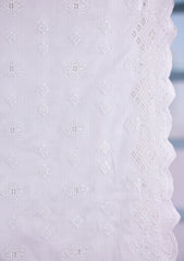 Embroidered Lawn Summer Shawl D#65 - White 1