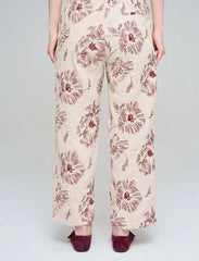 Pret - Moven - Wide-Leg Trousers with Floral Embroidery and Sequin Details - Skin