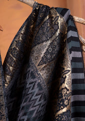 Pashmina Zari Jamawar Shawl D#102 - Black