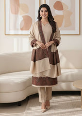 Winter - Riwaj - Pashmina Jamawar Suit - Patch Work - D#13 - Multi