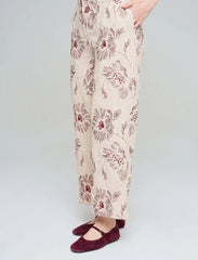 Pret - Moven - Wide-Leg Trousers with Floral Embroidery and Sequin Details - Skin