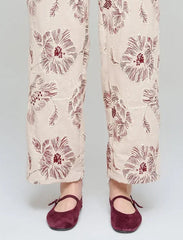 Pret - Moven - Wide-Leg Trousers with Floral Embroidery and Sequin Details - Skin