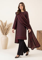 Winter - Rubaaiyat - Bana Dora Linen 26 - D#21 - Maroon & Black