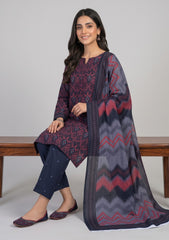 Winter - Rubaaiyat - Bana Dora Linen 26 - D#23 - Red & Black