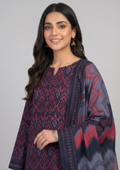 Winter - Rubaaiyat - Bana Dora Linen 26 - D#23 - Red & Black