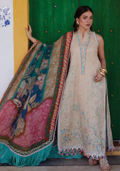 Lawn - Farah Talib Aziz - Luxury Unstitched 26 - FTA#12 - Isabella Sand