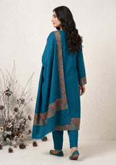 Winter - Riwaj - Pashmina Jamawar Patch Work Suit - D#14 - Zink