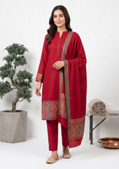 Winter - Riwaj - Pashmina Jamawar Patch Work Suit - D#23 - Sh Pink