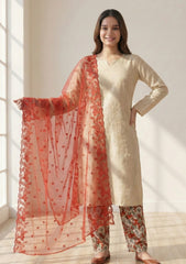 Lawn - Rubaaiyat - R Prints 26 - D#19 - Red