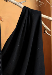 Pashmina Stone Work Shawl D#06 - Black