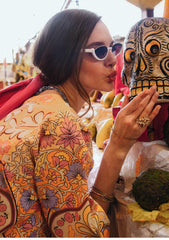 Lawn - Mushq - Hemline - La Dolce - Prints Vol-2 - HUN25#3B - WATER LILY