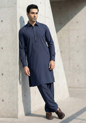 Elite Men Stylo Suiting Wash n Wear - N Blue