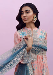Lawn - Sahar - Mirha 26 - SS1-26-39 - Blush Azure