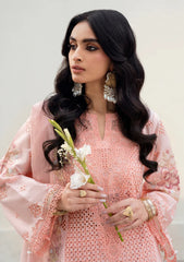 Lawn - Naqsh - Chikankari Festive 26 - D#00194 - Peach Blossom