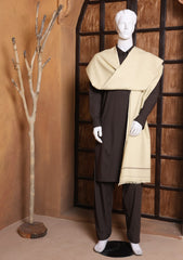 Men Shawls - Wool Shawls - D#11 - Cream 1
