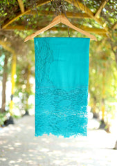 Pashmina Net Patch Work Scarf D - 04 - D Ferozi