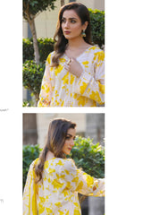 Lawn - Sidra Aleem - Print Series 25 - Yellow