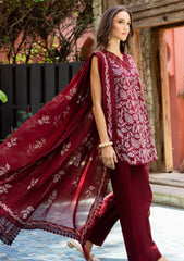 Lawn - Marjjan - Seraya - Embroidered 25 - MBL#19-B - MAROON