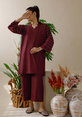 Pret - Ombrella - Summer 25 - Maroon - Co ord set