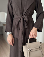 Pret - Moven - Belted and Tailored 3 piece Set - Brown