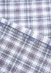 Ermenegildo Zegna Wool & Silk Fabric - R Grey