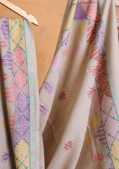 Pashmina Needle Work Jaaldar Shawl D#11 - Skin