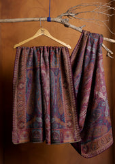 Pashmina Jamawar Shawl D#15 - Magenta