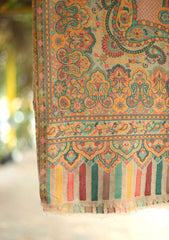 Pashmina Jamawar Shawl D - 54 - Skin