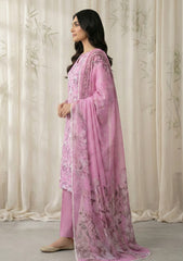 Lawn - Rubaaiyat - Chikankari 26 - Organza Dupatta - D#02 - Pink