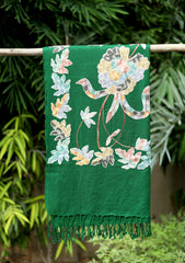 Pashmina Ari Work Scarf D - 07 - Green